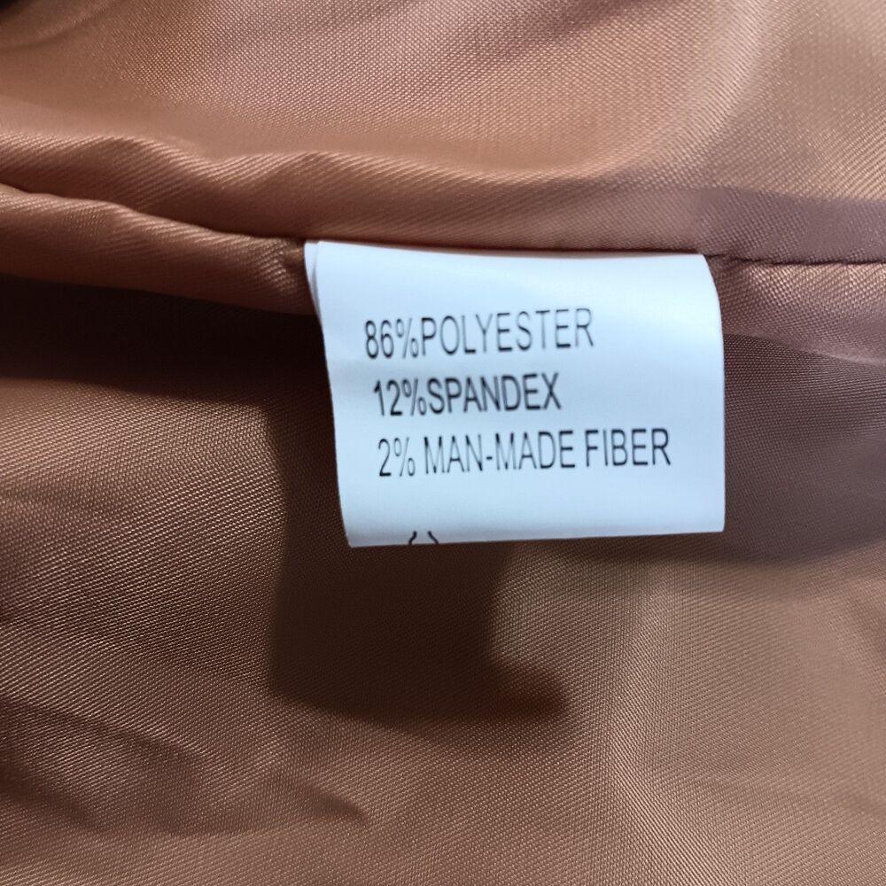 NWT Chartou Faux Suede Camel Color Jacket Sz M Cropped Fringe Open Front - Picture 9 of 10